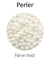 Perler 4 mm farve hvid